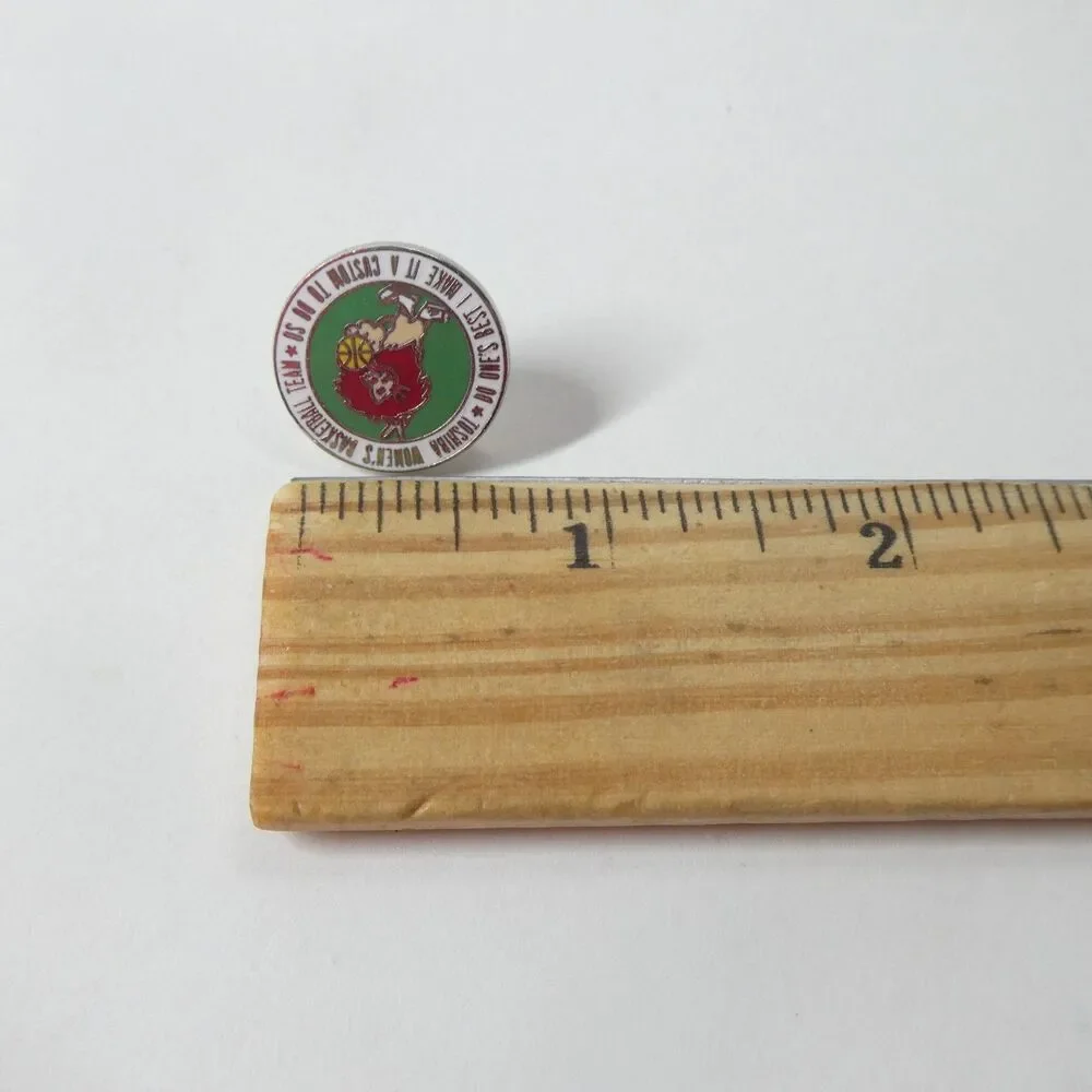Toshiba Women's Basketball Team Lapel Pin Enamel Japan Vintage